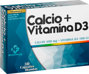 Calcio + Vitamina D3 Novafar · Caja × 30 Tabletas